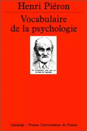 Couverture du produit · Vocabulaire de la psychologie