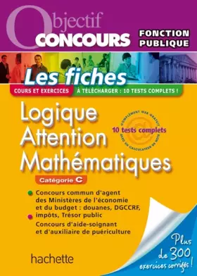Couverture du produit · Fiches - Logique, Attention, Mathématiques, Catégorie C - Ed.2011