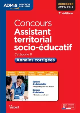 Couverture du produit · Concours Assistant territorial socio-éducatif - Annales corrigées - Catégorie B - Admis