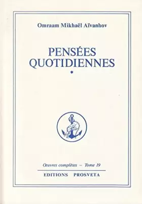Couverture du produit · Pensees quotidiennes tome 1