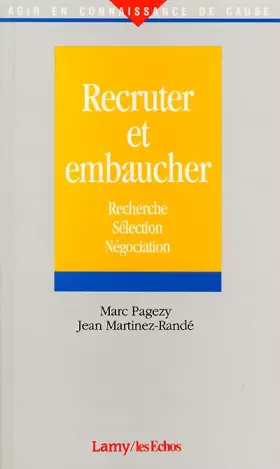 Couverture du produit · Recruter et embaucher. Recherche, sélection, négociation