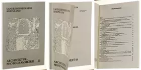 Couverture du produit · Architektur-Photogrammetrie III (Landeskonservator Rheinland. Vorträge 2. Arbeitsheft 18)