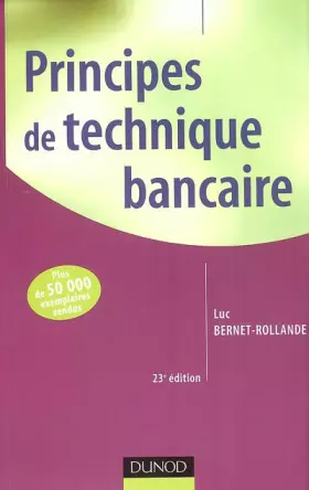 Couverture du produit · Principes de technique bancaire