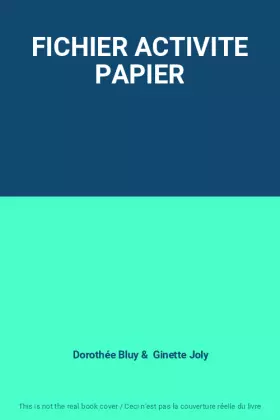 Couverture du produit · FICHIER ACTIVITE PAPIER