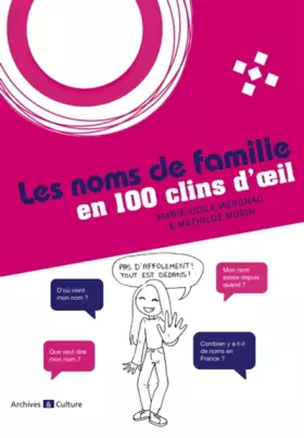 Couverture du produit · Les noms de famille en 100 clins d'oeil