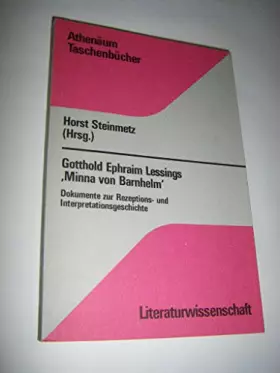Couverture du produit · Lessings Minna von Barnhelm. Dokumente zur Rezeptions- und Interpretationsgeschichte