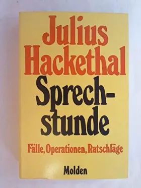 Couverture du produit · Sprechstunde. Fälle, Operationen, Ratschläge