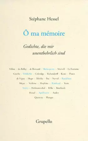 Couverture du produit · Ô ma mémoire: Gedichte, die mir unentbehrlich sind