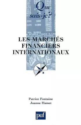 Couverture du produit · Les Marchés financiers internationaux