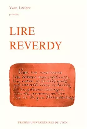 Couverture du produit · Lire Reverdy