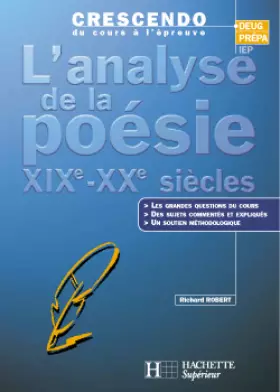 Couverture du produit · La poésie : XIXe-XXe siècles