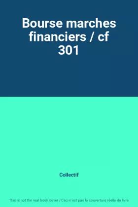 Couverture du produit · Bourse marches financiers / cf 301