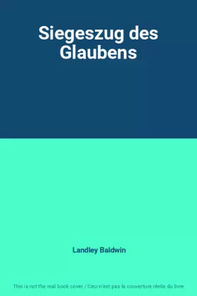 Couverture du produit · Siegeszug des Glaubens