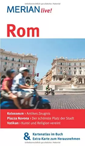 Couverture du produit · MERIAN live! Reiseführer Rom: MERIAN live! - Mit Kartenatlas im Buch und Extra-Karte zum Herausnehmen