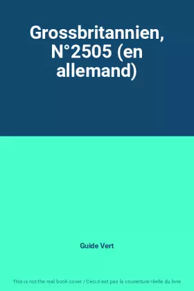 Couverture du produit · Grossbritannien, N°2505 (en allemand)