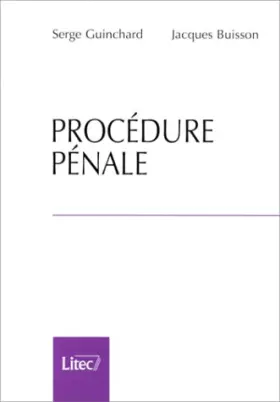Couverture du produit · Procédure pénale