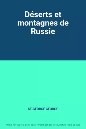Couverture du produit · Déserts et montagnes de Russie
