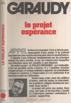 Couverture du produit · Le projet espérance