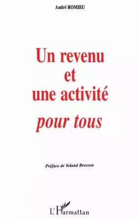 Couverture du produit · Un revenu et une activité pour tous