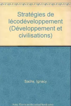 Couverture du produit · Strategies de l'ecodeveloppement