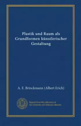 Couverture du produit · Plastik und Raum als Grundformen künstlerischer Gestaltung (German Edition)