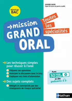 Couverture du produit · Mission Grand oral - Toutes les spécialités - Terminale - Bac 2022 - Epreuve finale Tle Grand oral