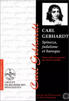 Couverture du produit · Carl Gebhardt: Spinoza, judaïsme et baroque