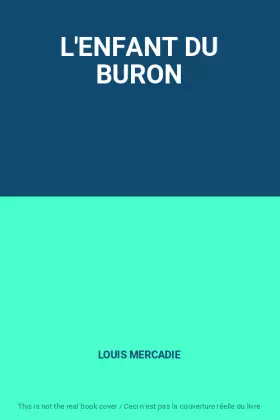 Couverture du produit · L'ENFANT DU BURON