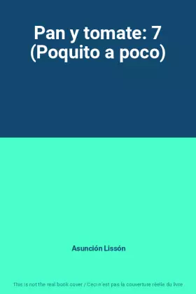 Couverture du produit · Pan y tomate: 7 (Poquito a poco)