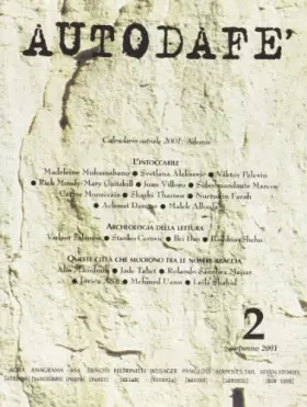 Couverture du produit · Autodafé. La Rivista del Parlamento Internazionale degli scrittori (2001) (Vol. 2)
