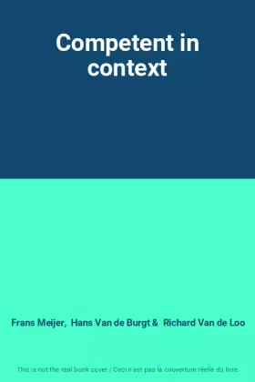 Couverture du produit · Competent in context