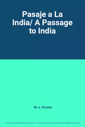 Couverture du produit · Pasaje a La India/ A Passage to India