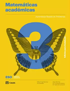 Couverture du produit · Matemáticas Académicas 3 Eso 2020 Andalucía (Código abierto)