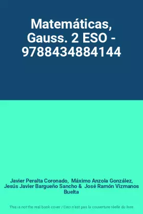 Couverture du produit · Matemáticas, Gauss. 2 ESO - 9788434884144