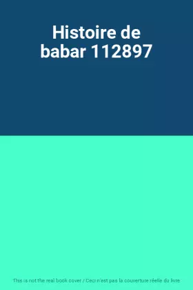 Couverture du produit · Histoire de babar 112897
