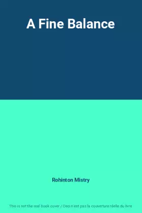 Couverture du produit · A Fine Balance