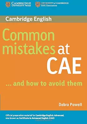 Couverture du produit · Common Mistakes at CAE. . .and How to Avoid Them