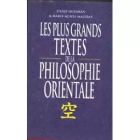 Couverture du produit · Les Plus Grands Textes de la philosophie orientale