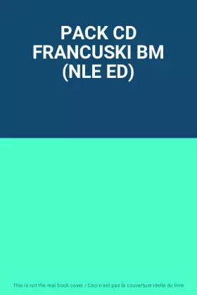 Couverture du produit · PACK CD FRANCUSKI BM (NLE ED)