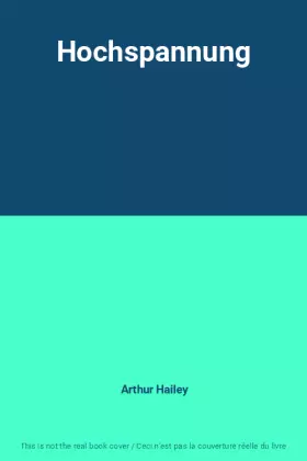 Couverture du produit · Hochspannung