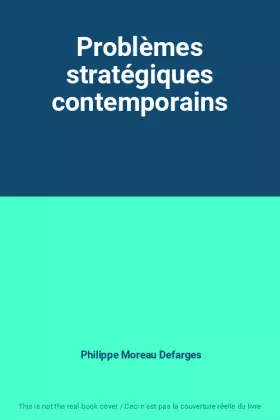 Couverture du produit · Problèmes stratégiques contemporains