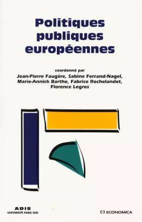 Couverture du produit · Politiques publiques européennes