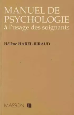 Couverture du produit · Manuel de psychologie à l'usage des soignants