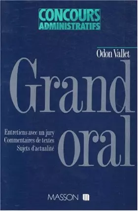 Couverture du produit · Grand oral