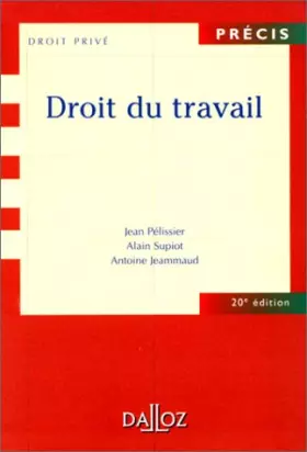 Couverture du produit · Droit du travail, 20e édition