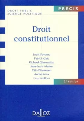 Couverture du produit · Droit constitutionnel