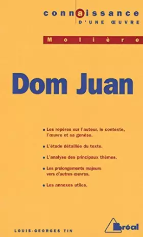 Couverture du produit · Dom juan (Molière) by Louis-Georges Tin (1998-06-15)