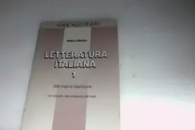 Couverture du produit · Letteratura italiana. Per le Scuole superiori (Vol. 1)