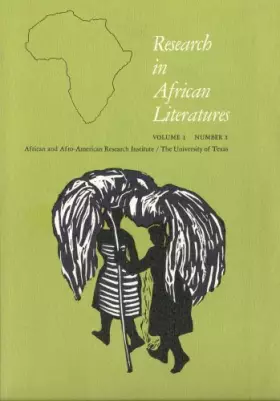 Couverture du produit · Research in African Literatures, vol. 1, no. 1