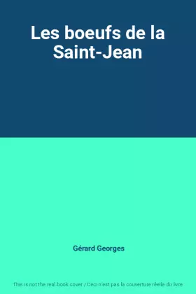 Couverture du produit · Les boeufs de la Saint-Jean